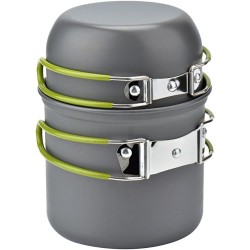 Outlet NILS CAMP menażka turystyczna 2 garnki 1 l aluminium anodowane