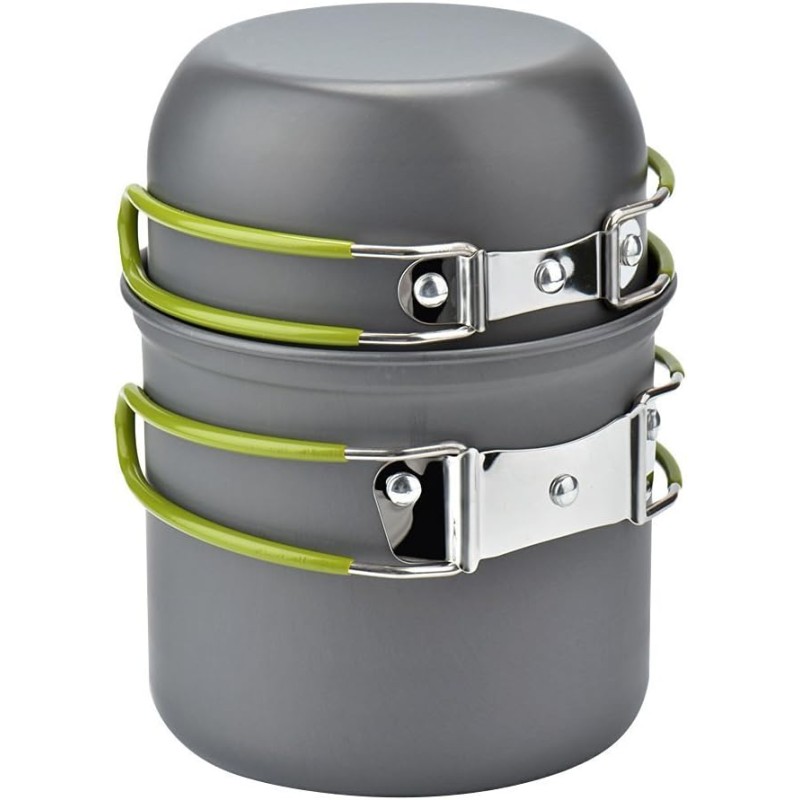 Outlet NILS CAMP menażka turystyczna 2 garnki 1 l aluminium anodowane