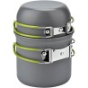Outlet NILS CAMP menażka turystyczna 2 garnki 1 l aluminium anodowane