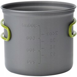 Outlet NILS CAMP menażka turystyczna 2 garnki 1 l aluminium anodowane