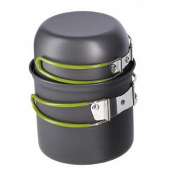 Outlet NILS CAMP menażka turystyczna 2 garnki 1 l aluminium anodowane