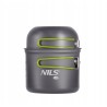 Outlet NILS CAMP menażka turystyczna 2 garnki 1 l aluminium anodowane
