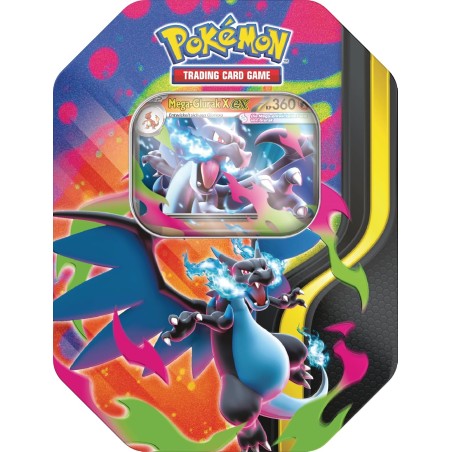 Outlet Zestaw Pokemon TCG 2026 Wiosenny Tin Mega Charizard X ex DE