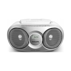 Outlet Radioodtwarzacz CD Philips AZ215S/12 CD AUX FM BOMBOX Srebrny