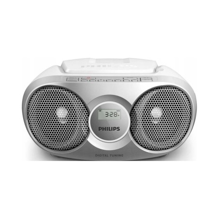 Outlet Radioodtwarzacz CD Philips AZ215S/12 CD AUX FM BOMBOX Srebrny