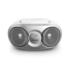 Outlet Radioodtwarzacz CD Philips AZ215S/12 CD AUX FM BOMBOX Srebrny