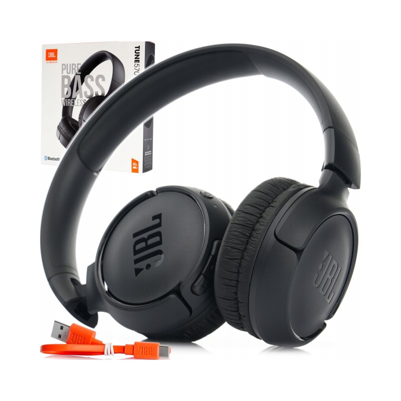 Outlet Słuchawki bezprzewodowe nauszne JBL Tune 570BT Czarny