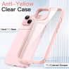 Outlet JETech Etui do iPhone 15 6,1" Przezroczysto-Różowe TPU Wytrzymałe
