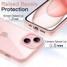 Outlet JETech Etui do iPhone 15 6,1" Przezroczysto-Różowe TPU Wytrzymałe