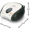 Outlet Radioodtwarzacz Lenco SCD-24 przenośny z odtwarzaczem CD i radiem FM
