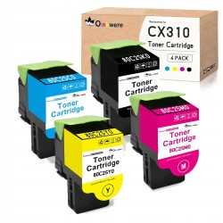 Outlet Toner do drukarki Lexmark CX310n CX410e CX510de 2500/2000str 4 szt.