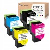 Outlet Toner do drukarki Lexmark CX310n CX410e CX510de 2500/2000str 4 szt.