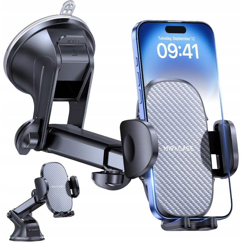 Outlet Miracase uchwyt samochodowy na telefon przyssawka 360 uniwersalny