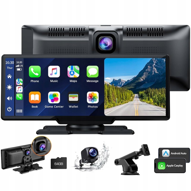 Outlet Radioodtwarzacz samochodowy Volam 9,26" z kamerą 2,5K, GPS, FM,