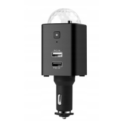 Outlet Technaxx TX-159 Ładowarka Samochodowa z kulą DISCO 2x USB Czarna