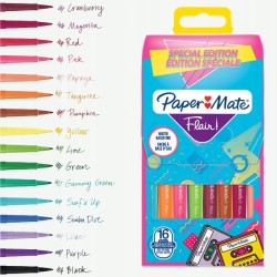 Outlet Paper Mate Flair Retro pisaki 16 kolorów cienkopisy zestaw flamastry