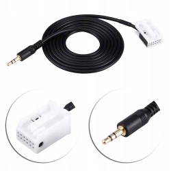 Outlet Sound-way Adapter AUX Jack 3.5mm do Citroen RD4 12 PIN 1m Czarny