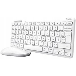 Outlet Trust Lyra Pack Klawiatura i Mysz bezprzewodowa Bluetooth AZERTY FR