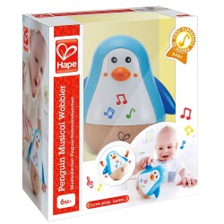 Outlet Zabawka Hape Penguin Musical Wobbler Kolorowy Roly-Poly dla dzieci