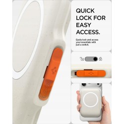 Outlet Portfel magnetyczny Spigen MagSafe z blokadą na karty do iPhone