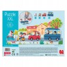 Outlet Duże zestaw Jombo Puzzle Pojazdy XXL 18 elementów dla dzieci 2m+
