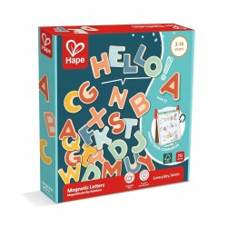 Outlet Hape Magnetyczne Litery 70 Kolorowych Drewnianych Liter 3+