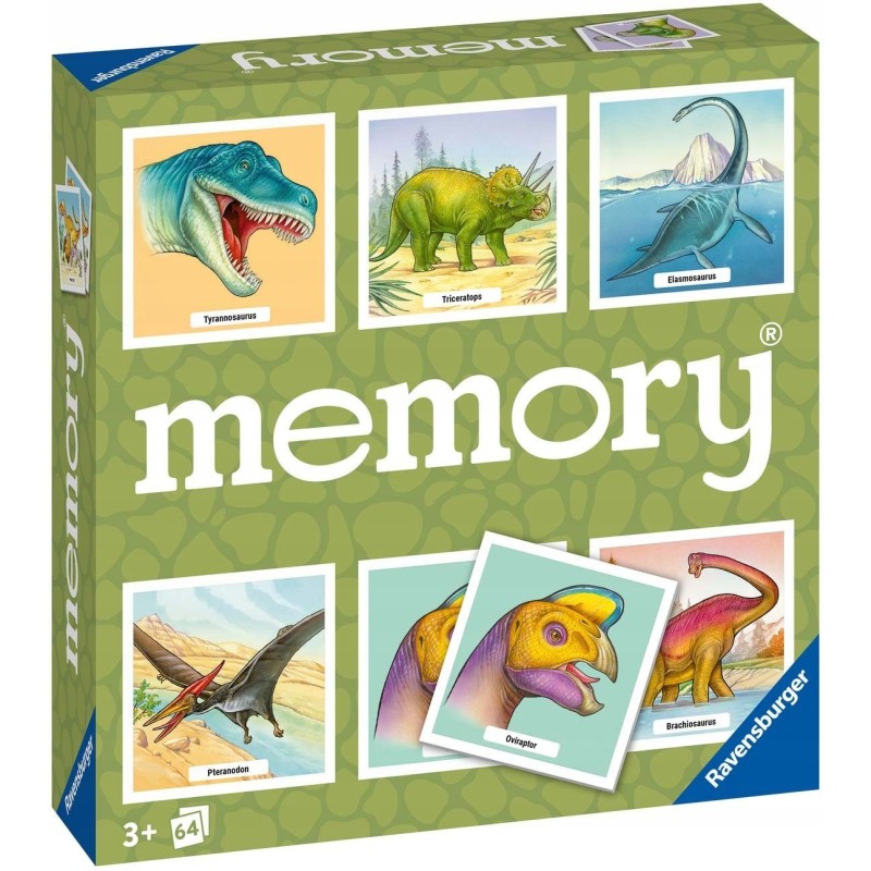 Outlet Gra pamięciowa Ravensburger Dinosaurs Large Memory 64 elementy 2-8