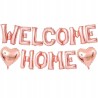Outlet Balony foliowe Welcome Home 16" różowe złoto dekoracja