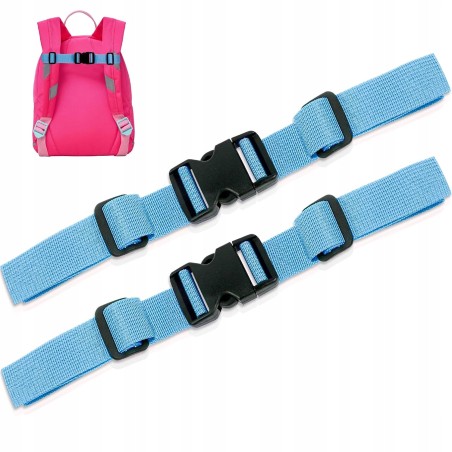 Outlet Moorle regulowany pasek piersiowy do plecaka 2 szt. blue dł. 37 cm