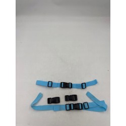 Outlet Moorle regulowany pasek piersiowy do plecaka 2 szt. blue dł. 37 cm
