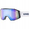 Gogle Narciarskie UVEX Gravity FM Antifog Mirror blue S2 Czarne matowe