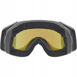 Gogle Narciarskie UVEX Gravity FM Antifog Mirror blue S2 Czarne matowe