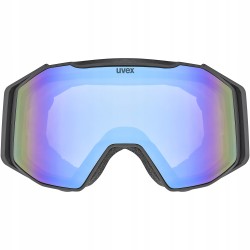 Gogle Narciarskie UVEX Gravity FM Antifog Mirror blue S2 Czarne matowe