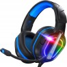 Outlet Słuchawki Przewodowe Nauszne Fachixy FC200 z mikrofonem RGB Czarne