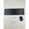 Outlet Zestaw Amazon Basics Bezprzewodowa Klawiatura AZERTY i Myszka Czarny