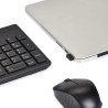 Outlet Zestaw Amazon Basics Bezprzewodowa Klawiatura AZERTY i Myszka Czarny