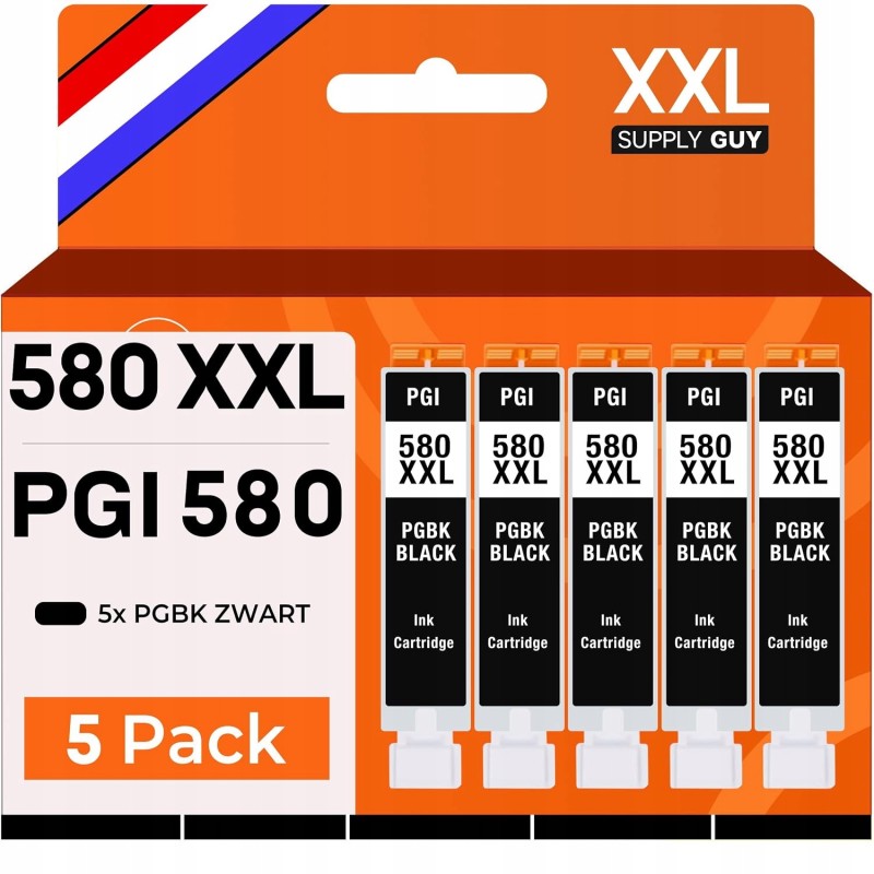 Outlet Supply Guy 580XXL - Tusze Canon PGI-580 XXL, 5 szt.