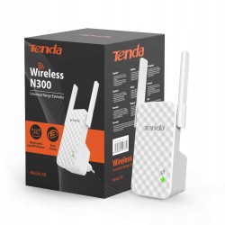 Outlet Bezprzewodowy Wzmacniacz sygnału Wi-Fi Tenda A9 N300 300MBIT/S Biały