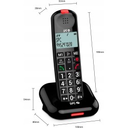 Outlet Telefon bezprzewodowy dla seniorów Kairo Comfort SPC 7612N Czarny