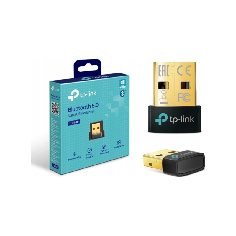 TP-Link UB500 Adapter USB Bluetooth 5.0 Nano do PC i Laptopa uniwersalny