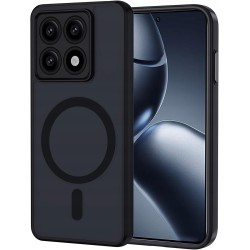 Outlet XTCASE Magnetyczne etui do Xiaomi 14T Pro Półprzezroczyste Czarny