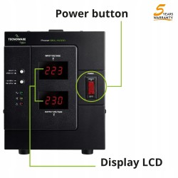Outlet Tecnoware Jednofazowy Elektroniczny Stabilizator Napięcia 3000 VA