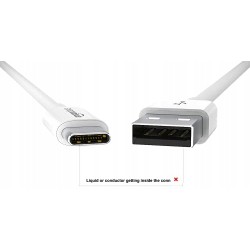 Outlet Kabel USB C USB A 1,8 m 15W 480 Mb/s ładowanie transfer danych