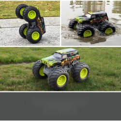 Outlet MONSTER TRUCK 1:16 STEROWANY SAMOCHÓD AMFIBIA AKROBACJE ZIELONY