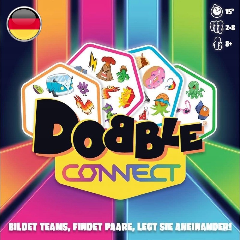 Outlet Gra karciana Zygomatic Dobble Connect dla 2-8 graczy 8+ lat DE
