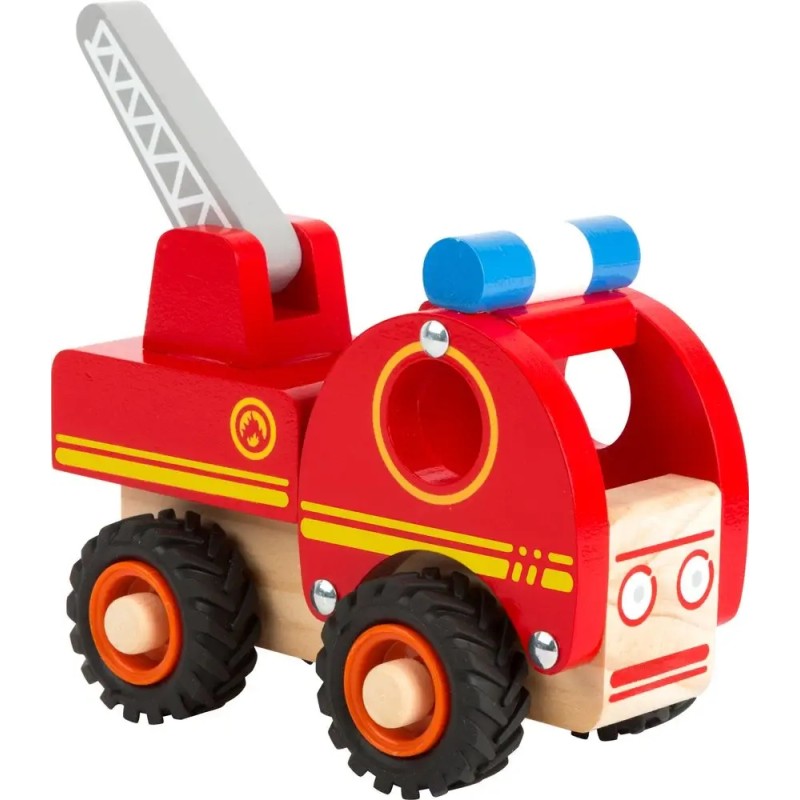 Outlet Small Foot Design drewniany wóz strażacki ruchoma drabina 18m+ OPIS