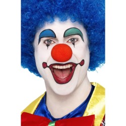 Outlet Smiffy's Peruka Włosy Klauna Półdługie Niebieskie Afro na Impreze