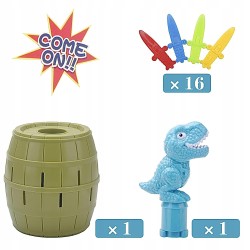 Outlet HENGBIRD Pop Up Dinozaur - Klasyczna gra dla dzieci 4+, 2-4 graczy