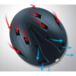 Kask narciarski snowboardowy Odoland z wizjerem r.L 59-62cm niebieski