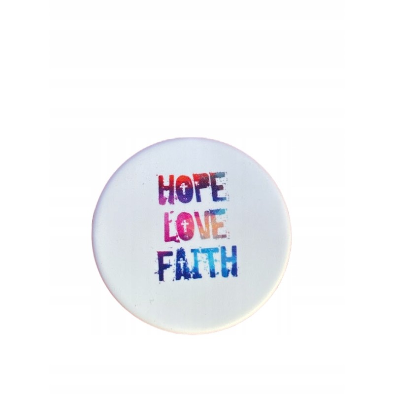 Faith Hope Love (Wiara Nadzieja Miłość) PopSockets z uchwytem PopGrip